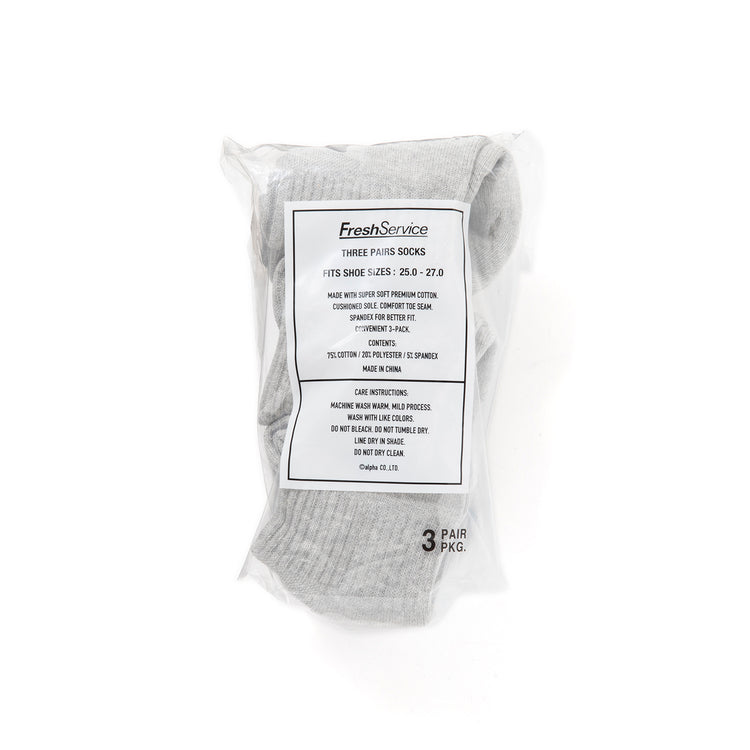 FreshService | フレッシュサービス ORIGINAL 3-PACK SHORT SOCKS