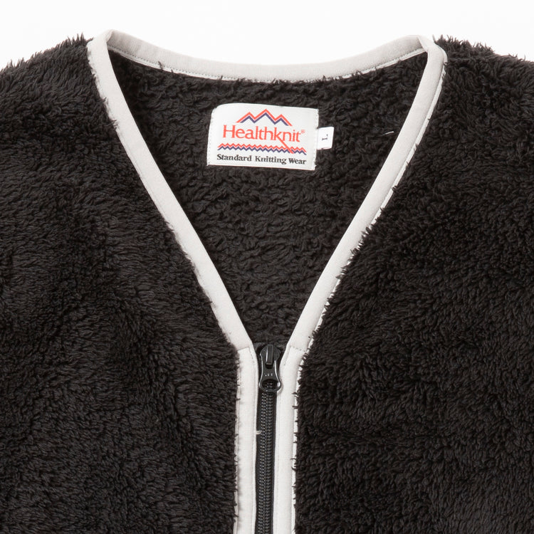 Healthknit | ヘルスニット シェルパフリース ジップカーディガン長袖