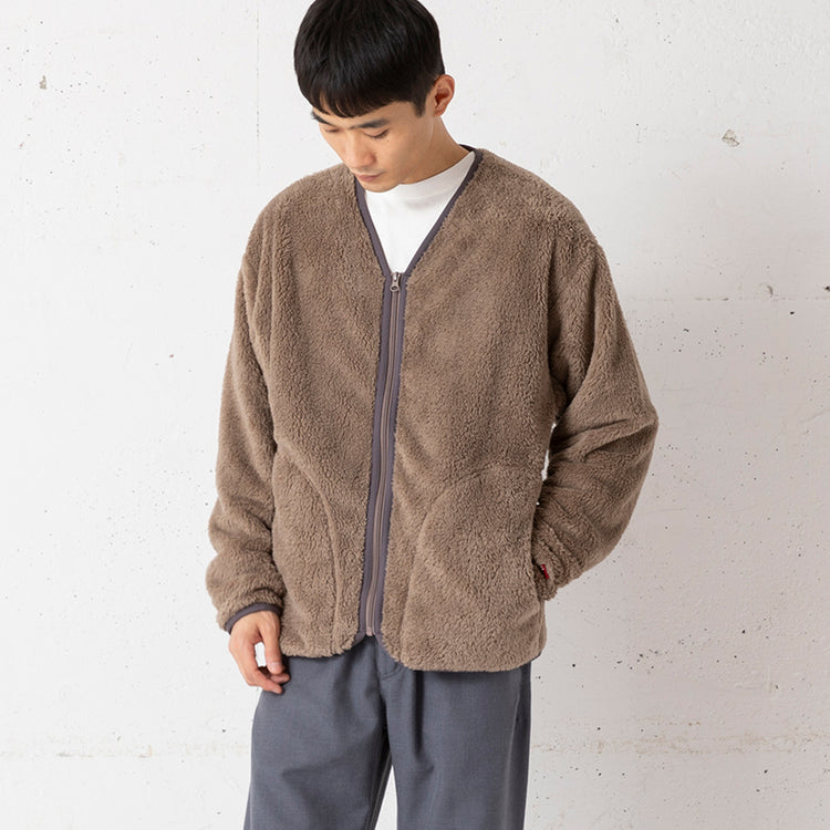 Healthknit | ヘルスニット シェルパフリース ジップカーディガン長袖