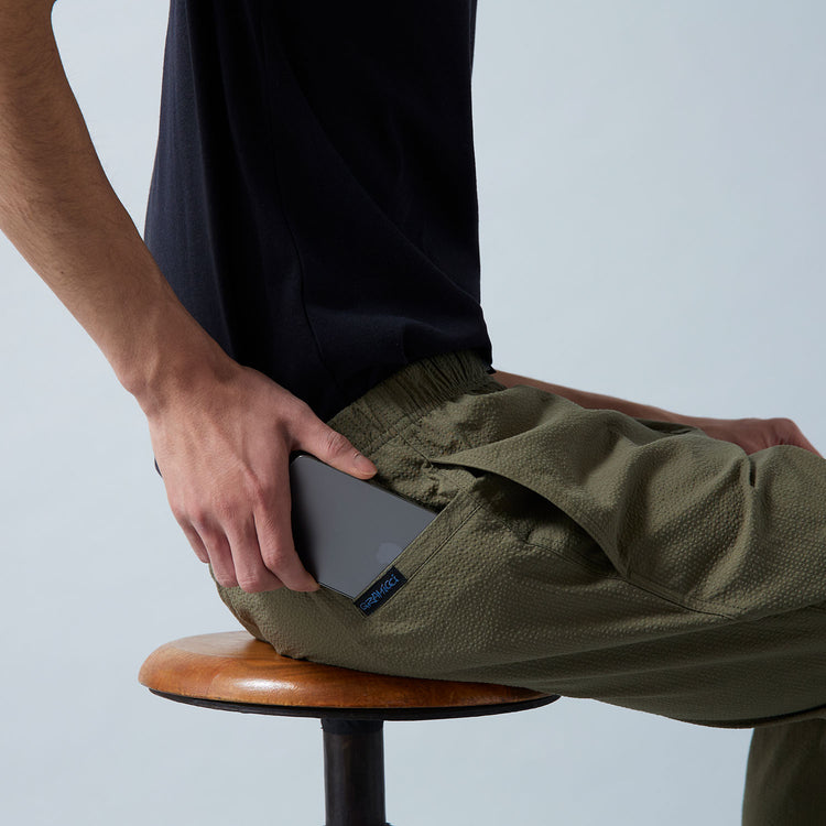 Gramicci | グラミチ Begin別注 COOLMAXシアサッカー NNジャストカット パッカブル
