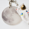 SPACE SOUVENIR | スペーススーベニア 宇宙飛行士と蓄光の月 Key Charm