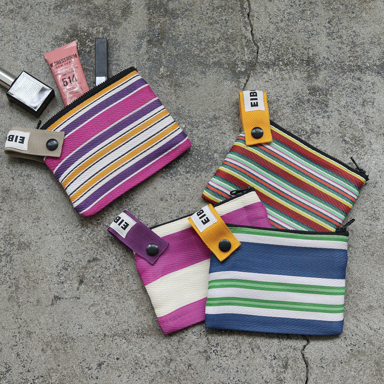 EIBORIE | エイボリー EB ストライプフラットポーチ