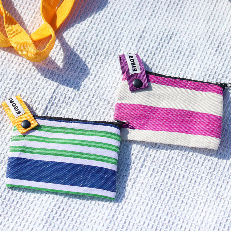 EIBORIE | エイボリー EB ストライプフラットポーチ