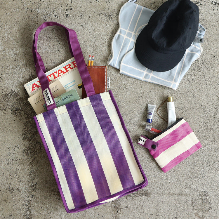 EIBORIE | エイボリー EB ストライプフラットポーチ