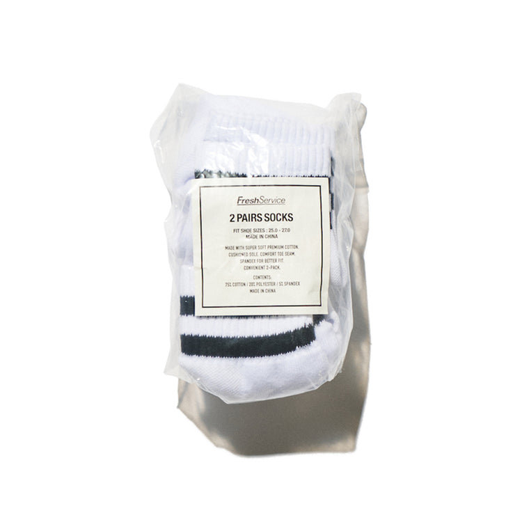 FreshService | フレッシュサービス 2-PACK LINE SHORT SOCKS