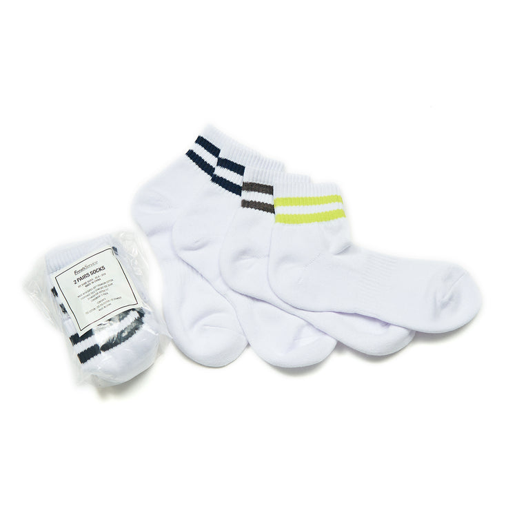 FreshService | フレッシュサービス 2-PACK LINE SHORT SOCKS