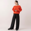 モデル身長163cm,lelillのハイテクワッフルニット|UNIVERSAL OVERALLの2TUCK WIDE STRAIGHT PANTS|rapiécageのメタルボールチョーカー,https://market.e-begin.jp/products/ana_lel1248s_lala|https://market.e-begin.jp/products/dre_uni1061s_lala|https://market.e-begin.jp/products/rdx_rpc0794s_lala