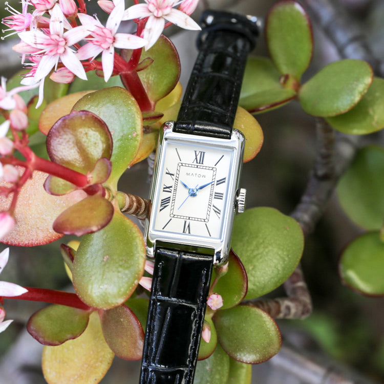 MATOW | マトウ Tsuki 朧月 -おぼろづき- / スクエア シルバー レザー