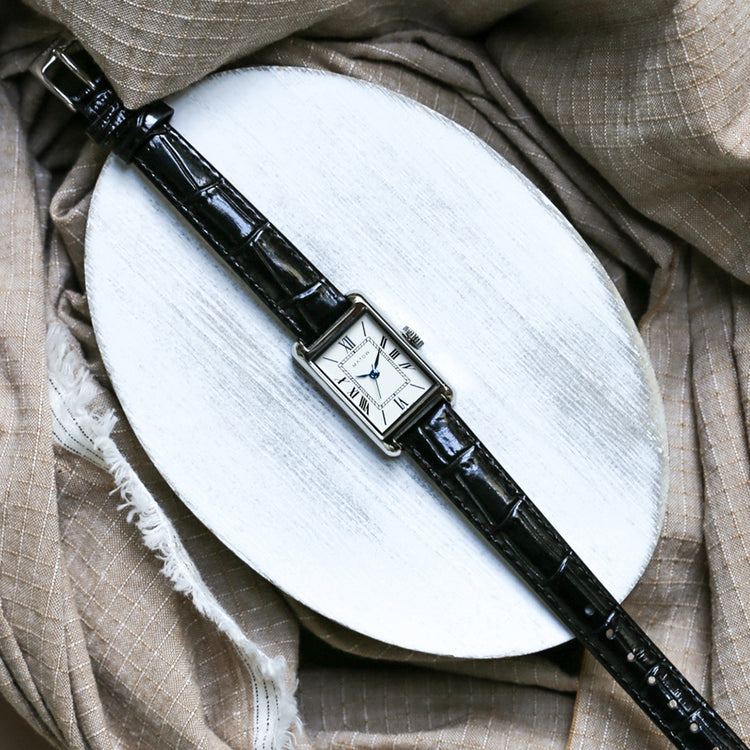 MATOW | マトウ Tsuki 朧月 -おぼろづき- / スクエア シルバー レザー