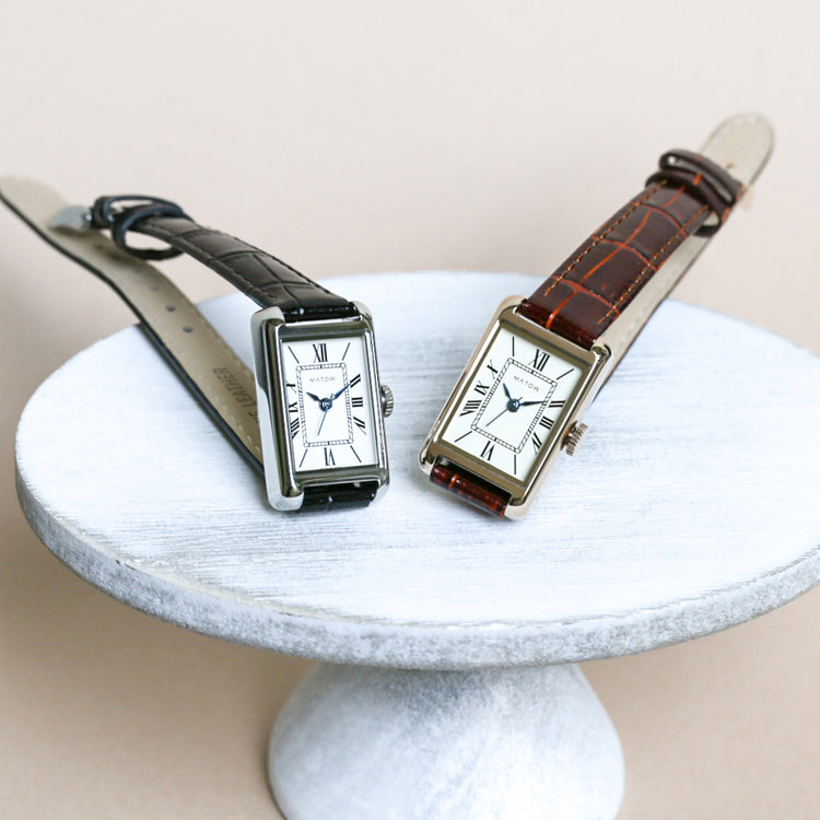 MATOW | マトウ Tsuki 朧月 -おぼろづき- / スクエア シルバー レザー