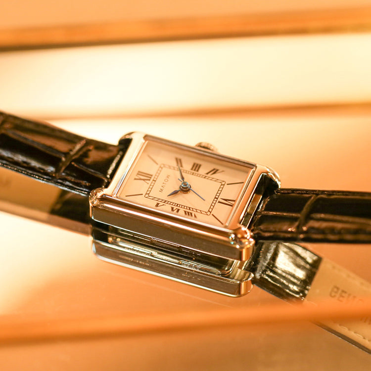 MATOW | マトウ Tsuki 朧月 -おぼろづき- / スクエア シルバー レザー