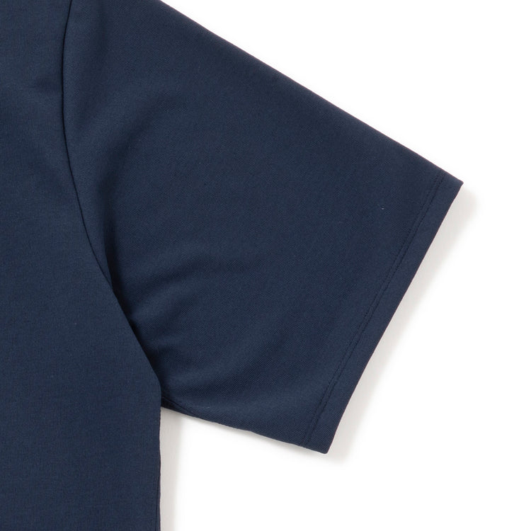 HANDROOM | ハンドルーム　POLYESTER COTTON FEEL MOCK NECK T-SHIRT