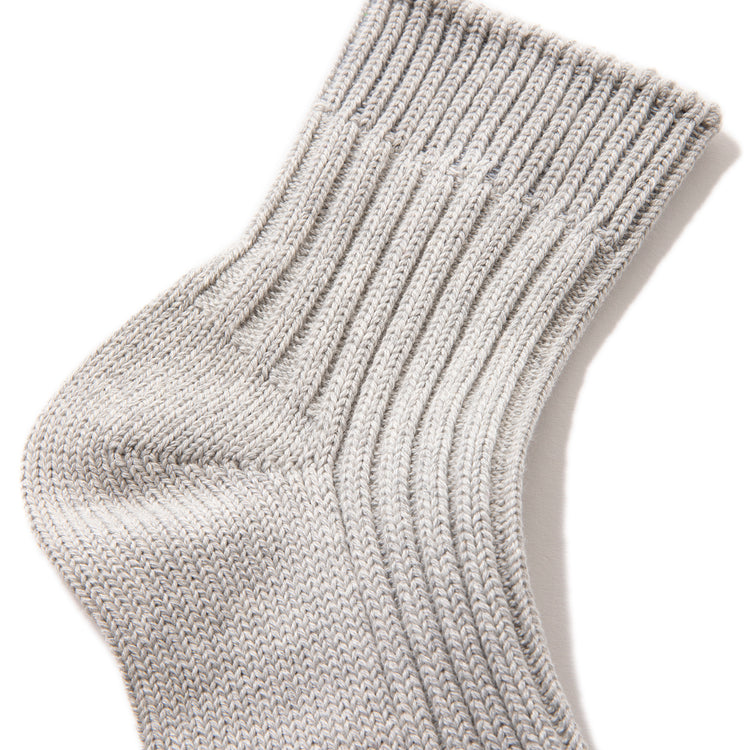 decka quality socks | デカ クォリティソックス　Low Gauge Rib Socks Short Length 3rd Collection