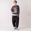 モデル身長 163cm,BARNS OUTFITTERSのATHLETIC CREW SWEAT|ciaoのオックスフォードB.D.シャツ,https://market.e-begin.jp/products/tka_bof0012u_lala|https://market.e-begin.jp/products/hag_cia0077s_lala