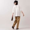 モデル身長 165cm,MANUAL ALPHABETのTWILL SEMI- EASY TROUSERS for Lala Begin|タイドウェイの2WAY MOSSボストン|rapiécageのステンレスフラワープレートブレスレット,https://market.e-begin.jp/products/mks_man0093u_lala|https://market.e-begin.jp/products/snk_tid0304j_lala|https://market.e-begin.jp/products/rdx_rpc0109u_lala