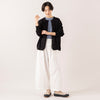 モデル身長 163cm,TUTIE.のコットンソロナフレンチスリーブTシャツ|TUTIE.のコットンリネンデニムタックパンツ|UNIVERSAL OVERALLのUO12|rapiécageのフラワープレートコードブレス,https://market.e-begin.jp/products/equ_tte0280u_lala|https://market.e-begin.jp/products/equ_tte0274u_lala|https://market.e-begin.jp/products/sed_uni0290u_lala|https://market.e-begin.jp/products/rdx_rpc0311u_lala