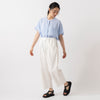 モデル身長165cm,HEAVENLYのHigh Count Twill W/Tapered PT|Organic handloomのHOHEN|Taaiiのベネチアンチェーンスリムネックレス,https://market.e-begin.jp/products/dlt_hvr0401u_lala|https://market.e-begin.jp/products/sed_ogh0415u_lala|https://market.e-begin.jp/products/tii_tii1120n_lala