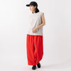 モデル身長163cm,HEAVENLYのCotton CS Nosleeve Pullover|GLENFIELDのシャークソールビジネスサンダル,https://market.e-begin.jp/products/dlt_hvr0485u_lala|https://market.e-begin.jp/products/jal_gfd0392q_lala
