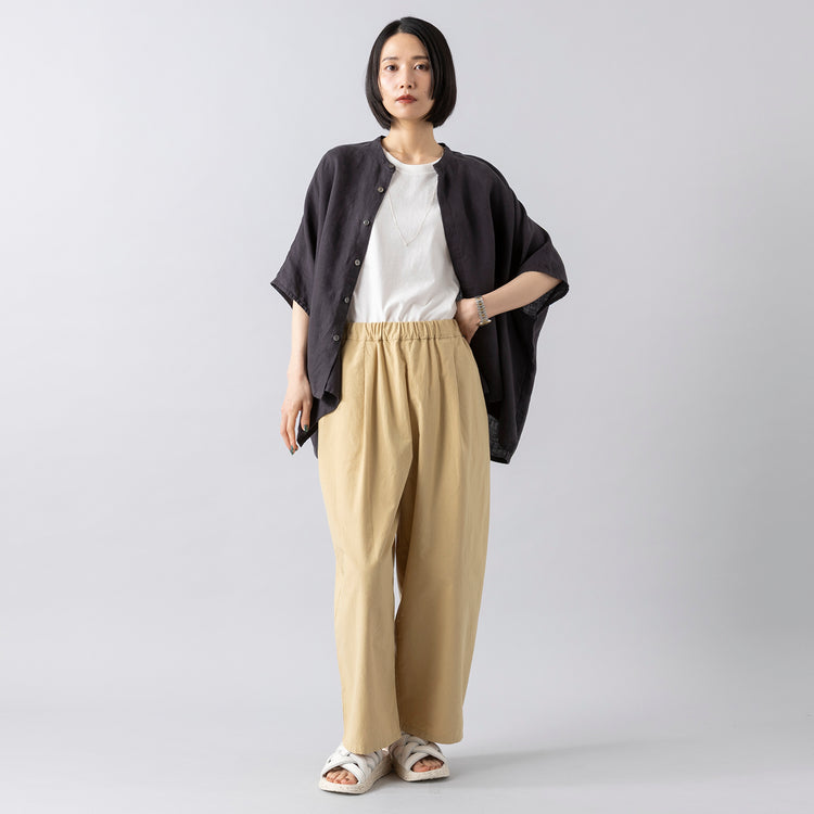モデル身長165cm,HeavenlyのLinen Dolman Shirt|RNA-NのBasicタンクトップ,https://market.e-begin.jp/products/dlt_hvr0752s_lala|https://market.e-begin.jp/products/tky_rnn0628s_lala