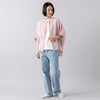モデル身長165cm,BARNS OUTFITTERSのLOOSE TEE SLD|JOHNBULLのデニムワイドジーンズ,https://market.e-begin.jp/products/tka_bof0654s_lala|https://market.e-begin.jp/products/jbu_jbu0060p_lala