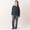 モデル身長165cm,HEAVENLYのCotton Linen Wool Mix Knit 2way Cardigan|FIL DE FERのポリエステルカルゼセンタープレスパンツ,https://market.e-begin.jp/products/dlt_hvr0997s_lala|https://market.e-begin.jp/products/rdx_fdf1058s_lala