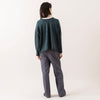 モデル身長165cm,HEAVENLYのCotton Linen Wool Mix Knit 2way Cardigan|FIL DE FERのポリエステルカルゼセンタープレスパンツ,https://market.e-begin.jp/products/dlt_hvr0997s_lala|https://market.e-begin.jp/products/rdx_fdf1058s_lala