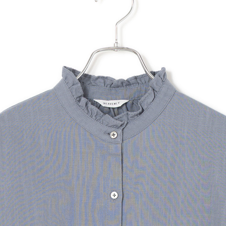 HEAVENLY | ヘブンリー Cotton Linen Frillneck Blouse