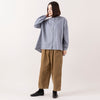 モデル身長163cm,HEAVENLYのCotton Linen Frillneck Blouse|HEAVENLYのCorduroy Front Pocket Pants|facciamoのMeringa(メリンガ)|rapiécageの1TOPガラスパールネックレス,https://market.e-begin.jp/products/dlt_hvr1184s_lala|https://market.e-begin.jp/products/dlt_hvr1185s_lala|https://market.e-begin.jp/products/are_fac0636k_lala|https://market.e-begin.jp/products/rdx_rpc0795s_lala