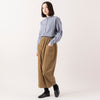 モデル身長163cm,HEAVENLYのCotton Linen Frillneck Blouse|HEAVENLYのCorduroy Front Pocket Pants|facciamoのMeringa(メリンガ)|rapiécageの1TOPガラスパールネックレス,https://market.e-begin.jp/products/dlt_hvr1184s_lala|https://market.e-begin.jp/products/dlt_hvr1185s_lala|https://market.e-begin.jp/products/are_fac0636k_lala|https://market.e-begin.jp/products/rdx_rpc0795s_lala