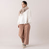 モデル身長163cm,MANONのGATHER SLEEVE LS TEE|HEAVENLYのCorduroy Front Pocket Pants|Moonstarのローバスケットヴィンテージグレー|Finissageのソリッドペールストール,https://market.e-begin.jp/products/mks_mnn1173s_lala|https://market.e-begin.jp/products/dlt_hvr1185s_lala|https://market.e-begin.jp/products/mns_mns0286o_lala|https://market.e-begin.jp/products/hem_fns1203s_lala