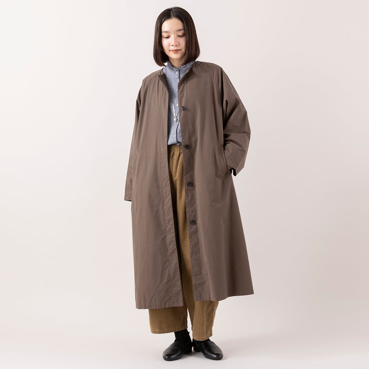 モデル身長163cm,HEAVENLYのCotton Twill Nocollar Coat|HEAVENLYのCotton Linen Frillneck Blouse|HEAVENLYのCorduroy Front Pocket Pants|facciamoのMeringa(メリンガ)|rapiécageの1TOPガラスパールネックレス,https://market.e-begin.jp/products/dlt_hvr1186s_lala|https://market.e-begin.jp/products/dlt_hvr1184s_lala|https://market.e-begin.jp/products/dlt_hvr1185s_lala|https://market.e-begin.jp/products/are_fac0636k_lala|https://market.e-begin.jp/products/rdx_rpc0795s_lala