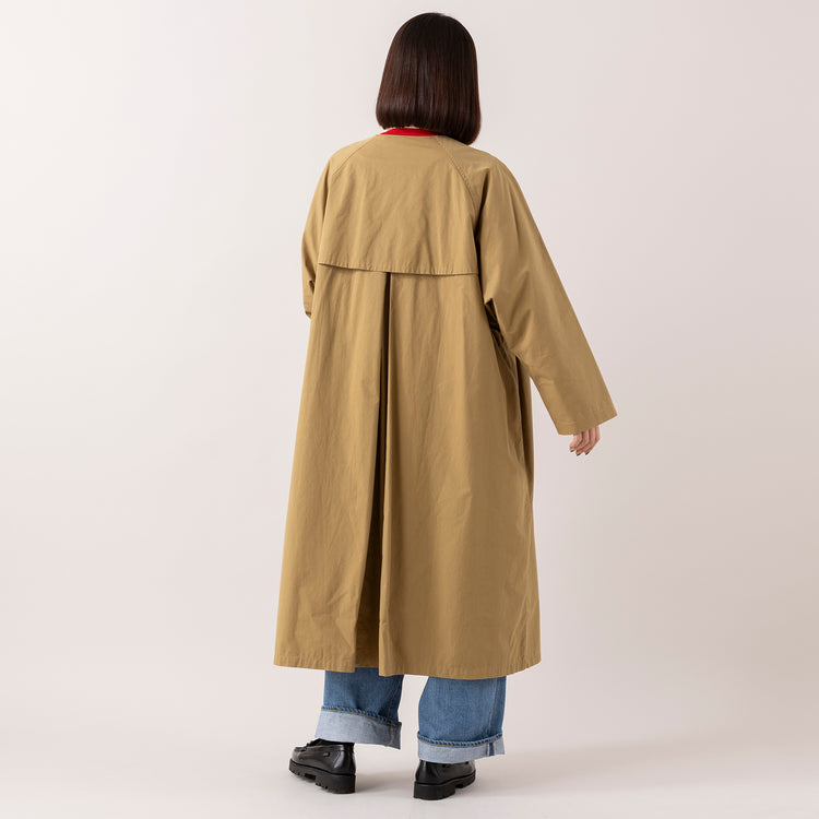モデル身長163cm,HEAVENLYのCotton Twill Nocollar Coat|HEAVENLYのWool Mix Smooth Knit Cardigan|WHITE MAILSのタートルネック|caquのFSワイドボーイズ,https://market.e-begin.jp/products/dlt_hvr1186s_lala|https://market.e-begin.jp/products/dlt_hvr1189s_lala|https://market.e-begin.jp/products/hrt_wns0730n_lala|https://market.e-begin.jp/products/tan_caq1164s_lala