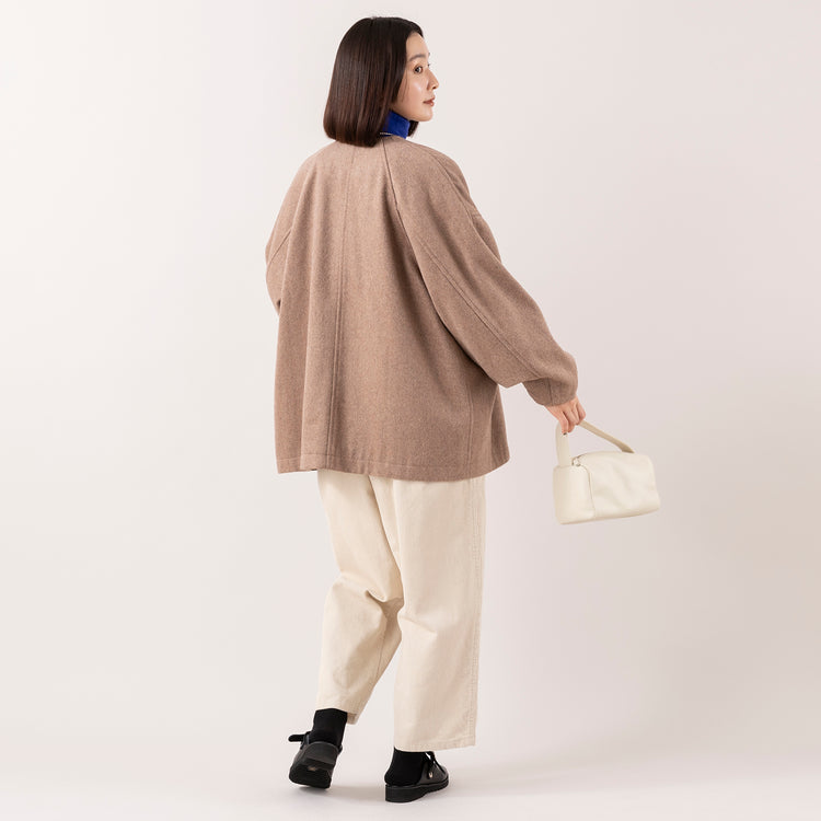 HEAVENLY | ヘブンリー Wool Mix Nocollar Short Coat