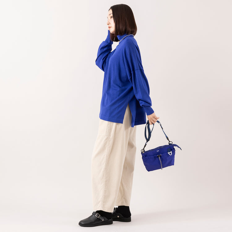 モデル身長163cm,HEAVENLYのAcrylic Wool Knit Turtleneck Pullover|HEAVENLYのCorduroy Front Pocket Pants|CIEのTENDER MINI SHOULDER|GLENFIELDのシャークソールビジネスサンダル|rapiécageのメタルボールチョーカー,https://market.e-begin.jp/products/dlt_hvr1188s_lala|https://market.e-begin.jp/products/dlt_hvr1185s_lala|https://market.e-begin.jp/products/lia_cie1212s_lala|https://market.e-begin.jp/products/jal_gfd0392q_lala|https://market.e-begin.jp/products/rdx_rpc0794s_lala