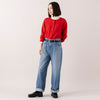 モデル身長163cm,HEAVENLYのWool Mix Smooth Knit Cardigan|WHITE MAILSのタートルネック|caquのFSワイドボーイズ,https://market.e-begin.jp/products/dlt_hvr1189s_lala|https://market.e-begin.jp/products/hrt_wns0730n_lala|https://market.e-begin.jp/products/tan_caq1164s_lala