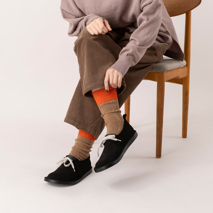 Homie | ホミー Cotton Wool Cable Bicolor Socks