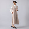 モデル身長163cm,uncinqのMelange Ox Keyneck Jumper Skirt|facciamoのMeringa(メリンガ),https://market.e-begin.jp/products/dlt_unc0863r_lala|https://market.e-begin.jp/products/are_fac0636k_lala