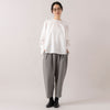 モデル身長165cm,uncinqのCotton 100/2Broad Frill Pullover|facciamoのMeringa(メリンガ),https://market.e-begin.jp/products/dlt_unc1544s_lala|https://market.e-begin.jp/products/are_fac0636k_lala