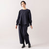ネイビー着用 モデル身長165cm,uncinqのWeather Stretch Tapered Easy Pants|facciamoのMeringa(メリンガ),https://market.e-begin.jp/products/dlt_unc1543s_lala|https://market.e-begin.jp/products/are_fac0636k_lala