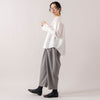 モデル身長165cm,uncinqのMelange Ox Tuck Cropped Pants|facciamoのMeringa(メリンガ),https://market.e-begin.jp/products/dlt_unc1535s_lala|https://market.e-begin.jp/products/are_fac0636k_lala