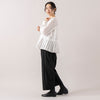 モデル身長165cm,uncinqのTropical Stretch Tuck Easy Pants|facciamoのMeringa(メリンガ),https://market.e-begin.jp/products/dlt_unc1537s_lala|https://market.e-begin.jp/products/are_fac0636k_lala