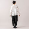 モデル身長165cm,uncinqのTropical Stretch Tuck Easy Pants|facciamoのMeringa(メリンガ),https://market.e-begin.jp/products/dlt_unc1537s_lala|https://market.e-begin.jp/products/are_fac0636k_lala