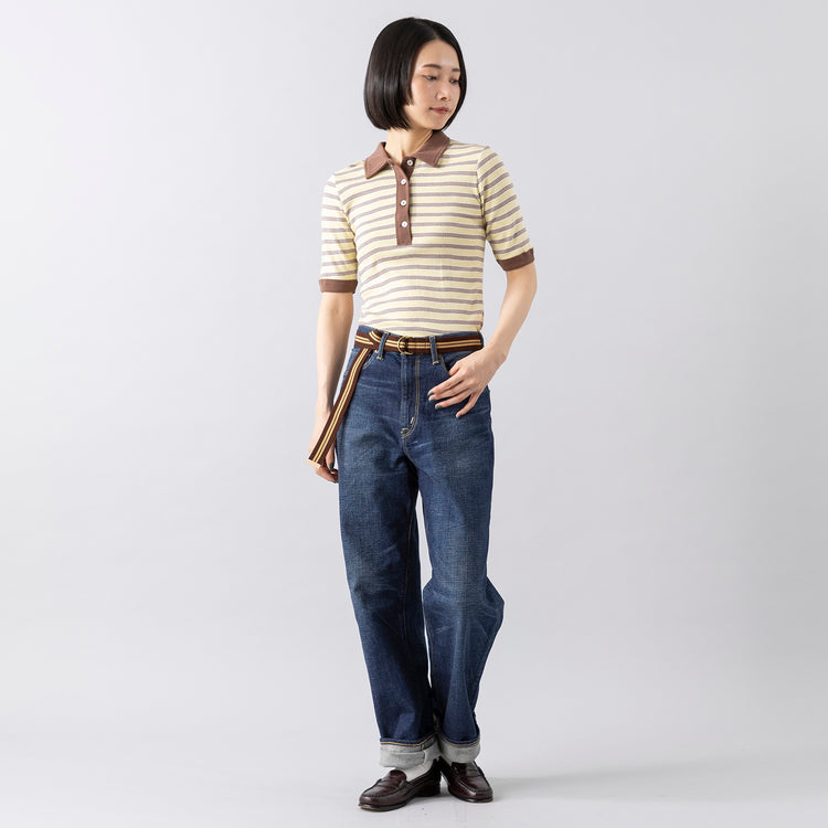 モデル身長165cm,caquのモダンクラシック|rapiécageのラインテープベルト,https://market.e-begin.jp/products/tan_caq0202n_lala|https://market.e-begin.jp/products/rdx_rpc0414s_lala