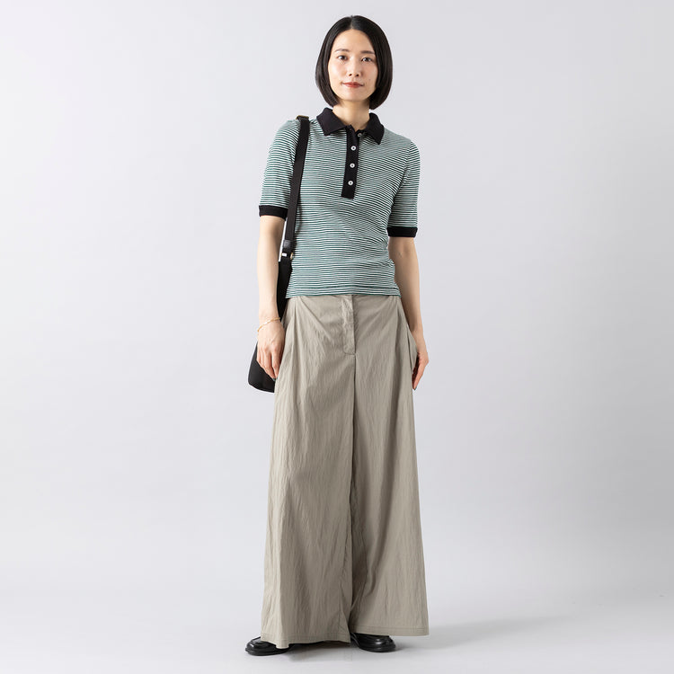 モデル身長165cm,corailのサイドタックフレアパンツ,https://market.e-begin.jp/products/etr_cor0631s_lala