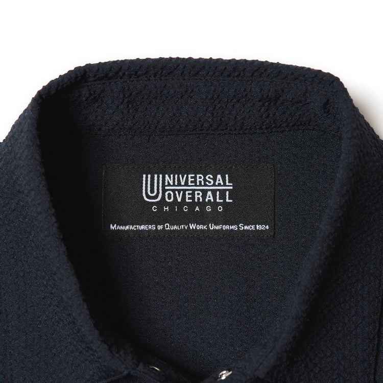 UNIVERSAL OVERALL | ユニバーサルオーバーオール Begin別注 シアサッカーポロシャツ