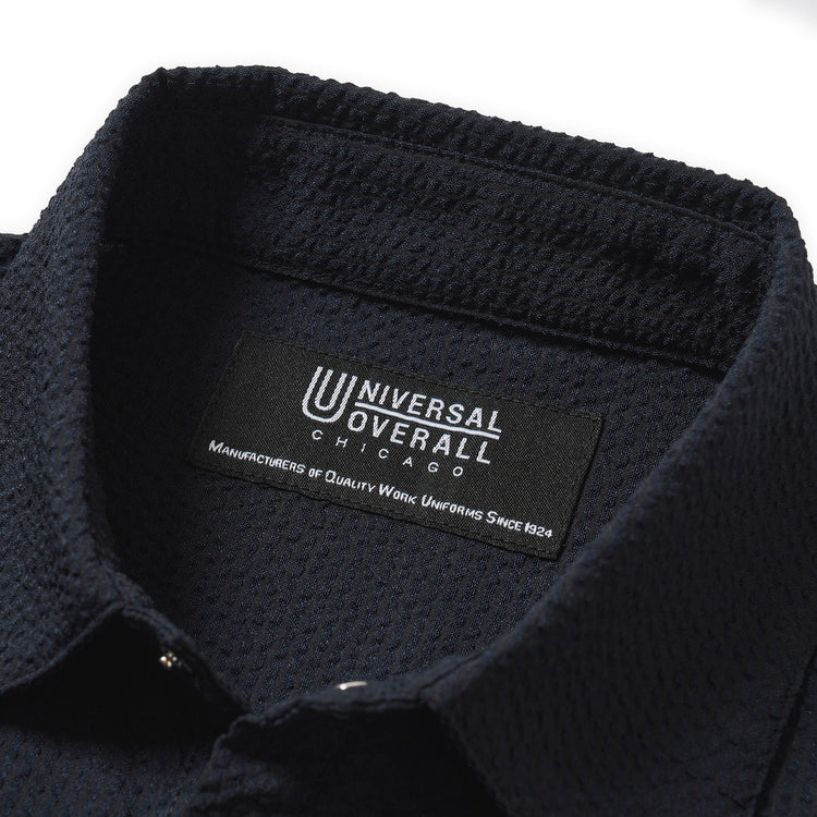 UNIVERSAL OVERALL | ユニバーサルオーバーオール Begin別注 シアサッカーポロシャツ