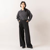 モデル身長165cm(着用サイズL),euphoric moodのCollared Rib Tops|UNIVERSAL OVERALLの2TUCK WIDE STRAIGHT PANTS,https://market.e-begin.jp/products/hpn_eup1009s_lala|https://market.e-begin.jp/products/dre_uni1061s_lala