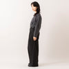 モデル身長165cm(着用サイズL),euphoric moodのCollared Rib Tops|UNIVERSAL OVERALLの2TUCK WIDE STRAIGHT PANTS,https://market.e-begin.jp/products/hpn_eup1009s_lala|https://market.e-begin.jp/products/dre_uni1061s_lala