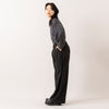 モデル身長165cm(着用サイズL),euphoric moodのCollared Rib Tops|UNIVERSAL OVERALLの2TUCK WIDE STRAIGHT PANTS,https://market.e-begin.jp/products/hpn_eup1009s_lala|https://market.e-begin.jp/products/dre_uni1061s_lala