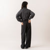 モデル身長165cm(着用サイズL),euphoric moodのCollared Rib Tops|UNIVERSAL OVERALLの2TUCK WIDE STRAIGHT PANTS,https://market.e-begin.jp/products/hpn_eup1009s_lala|https://market.e-begin.jp/products/dre_uni1061s_lala